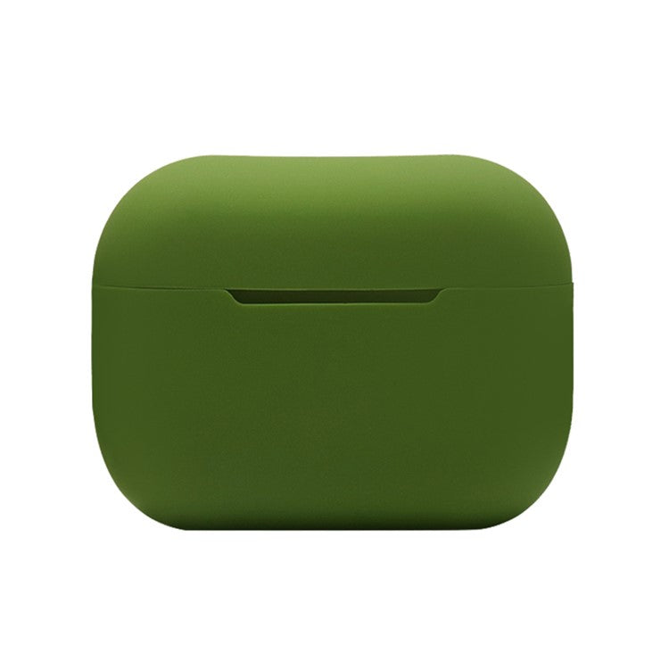 For AirPods Pro 2 Bluetooth Earphone Flexible Silicone Protective Case Anti-drop Anti-scratch Cover - Army Green