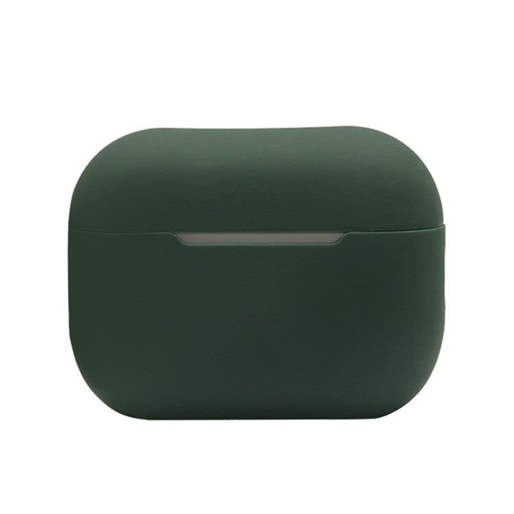 For AirPods Pro 2 Bluetooth Earphone Flexible Silicone Protective Case Anti-drop Anti-scratch Cover - Blackish Green