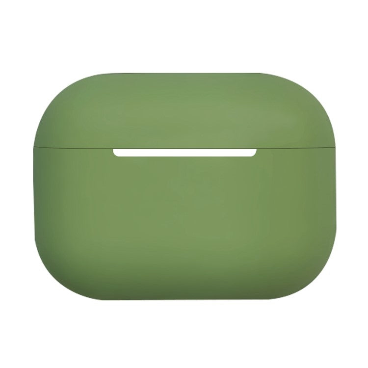 Solid Color Earbuds Silicone Case for Apple AirPods Pro 2, Bluetooth Earbuds Anti-scratch Protective Cover - Matcha Green