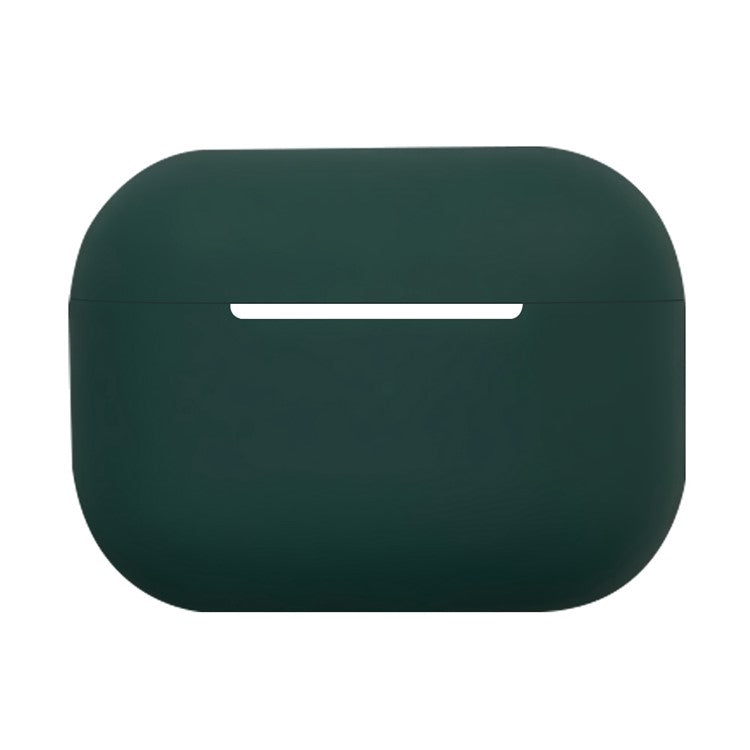 Solid Color Earbuds Silicone Case for Apple AirPods Pro 2, Bluetooth Earbuds Anti-scratch Protective Cover - Midnight Green