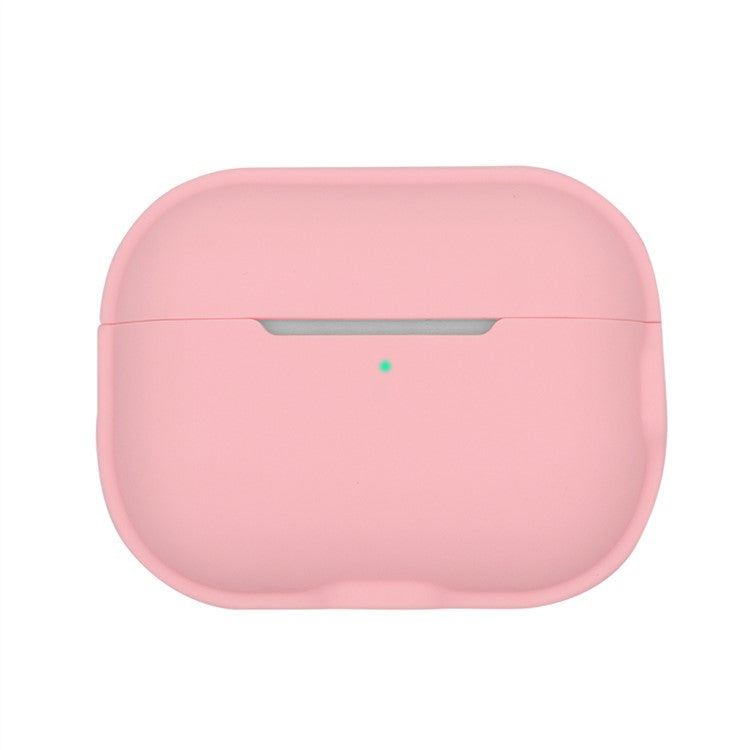 For AirPods Pro 2 Charging Case Cover Anti-Fall Silicone Case Bluetooth Headset Protector - Pink