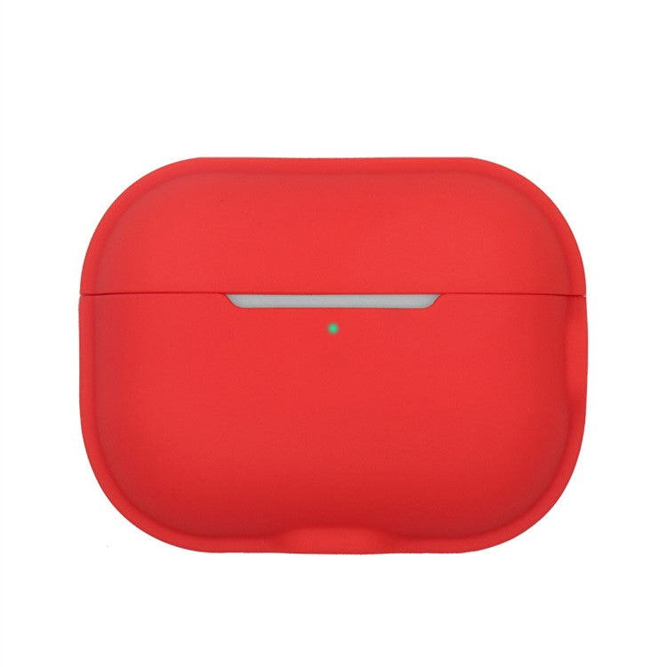 For AirPods Pro 2 Charging Case Cover Anti-Fall Silicone Case Bluetooth Headset Protector - Red