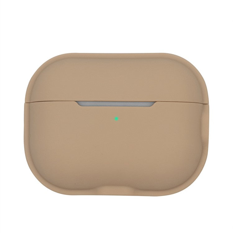 For AirPods Pro 2 Charging Case Cover Anti-Fall Silicone Case Bluetooth Headset Protector - Coffee