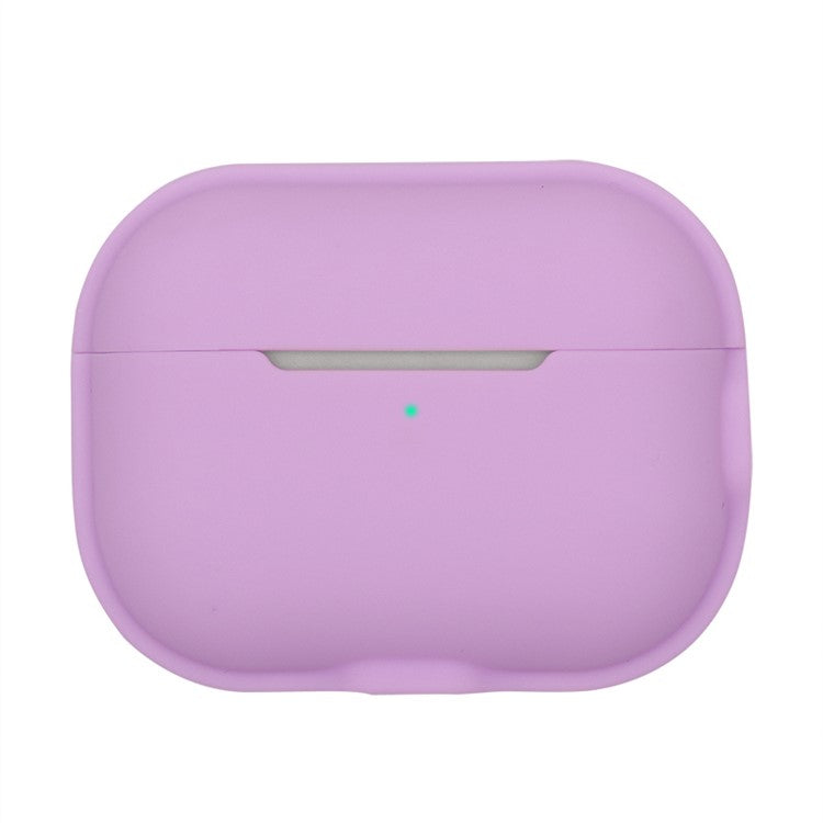 For AirPods Pro 2 Charging Case Cover Anti-Fall Silicone Case Bluetooth Headset Protector - Purple