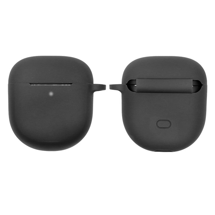 For Bose Quiet Comfort Earbuds II Protective Case Wireless Noise-canceling Headset Silicone Cover with Anti-Loss Hanging Buckle - Black