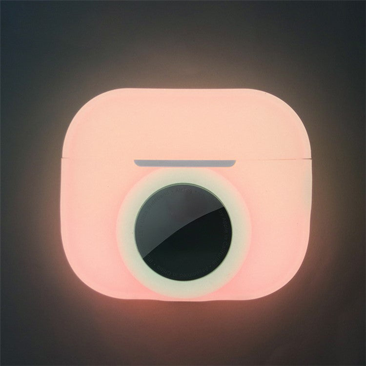 Silicone Case for Apple AirPods Pro 2 and for Apple AirTag, 2-in-1 Anti-drop Earphone Locator Protective Cover with Strap - Purple