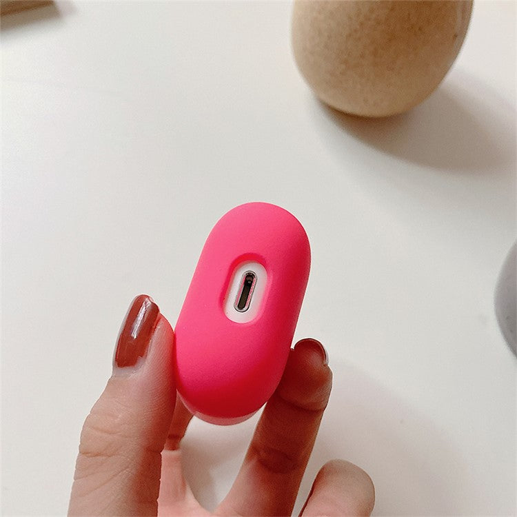 For Apple AirPods Pro Gradient Frosted Bluetooth Earphone Protective Cover PC Hard Case (without Buckle) - Pink / Rose