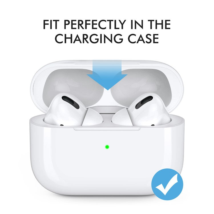 AHASTYLE PT99-PRO-1 One Pair Earphone Tips Replacement for Apple AirPods Pro / AirPods Pro 2 Silicone Bluetooth Headset Ear Caps, Size: L - White