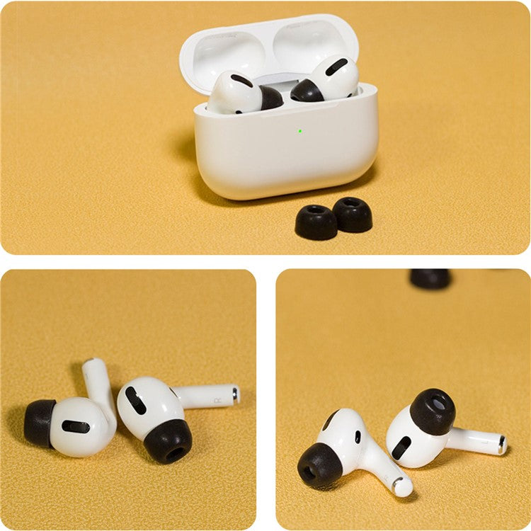 AHASTYLE WG28 1 Pair Earphone Eartip for Apple AirPods Pro / Pro 2 Memory Foam Earbud Cover Cap Replacement, Size: M