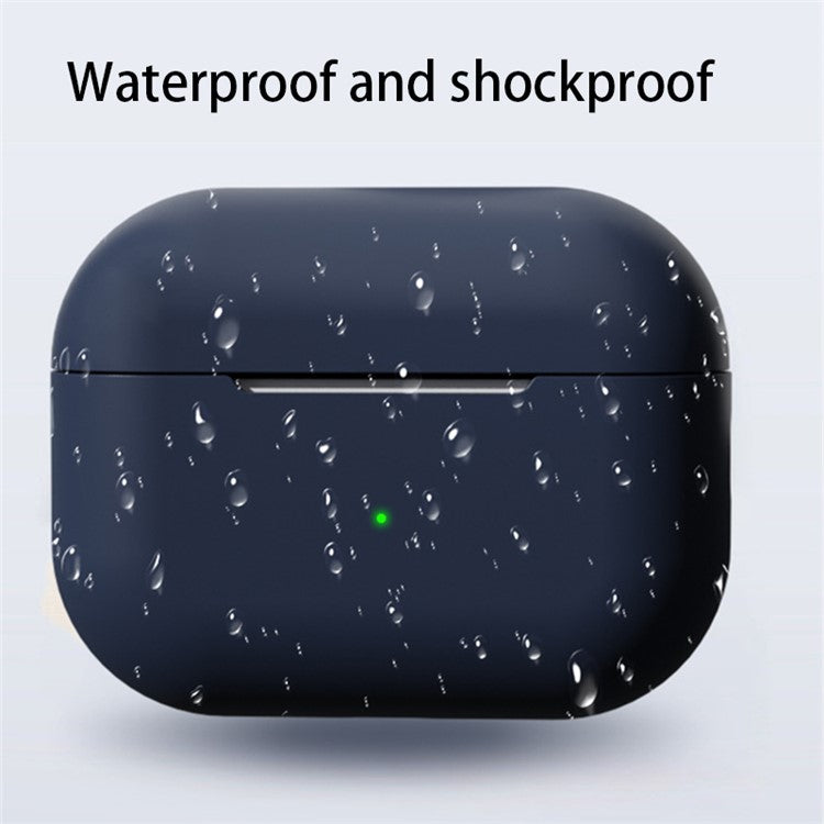 Shockproof Case for AirPods Pro 2 / Pro Silicone Case Bluetooth Headset Cover with Strap - Midnight Green