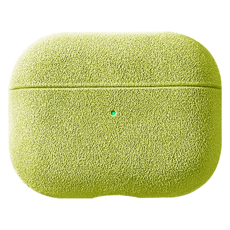 Shockproof Case for Apple AirPods Pro Suede Leather Case Bluetooth Headset Cover - Green