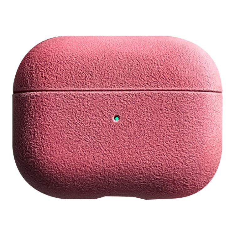 Shockproof Case for Apple AirPods Pro Suede Leather Case Bluetooth Headset Cover - Pink