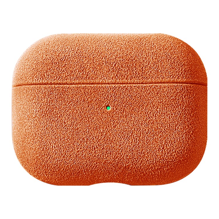 Protective Cover for AirPods Pro 2 Suede Leather Case Bluetooth Headset Case - Orange