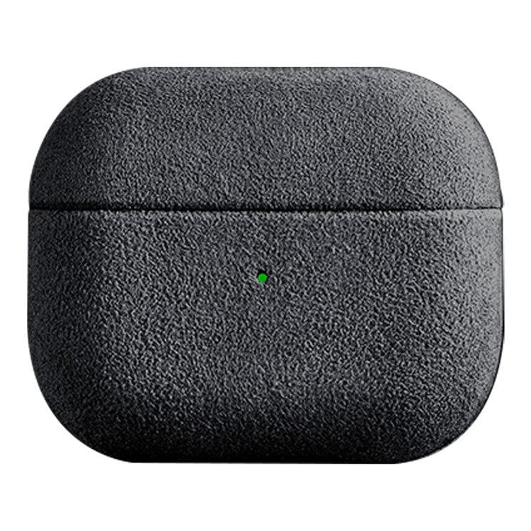 Suede Leather Anti-Drop Case for Apple AirPods 3 Bluetooth Earbuds Case Cover - Dark Grey