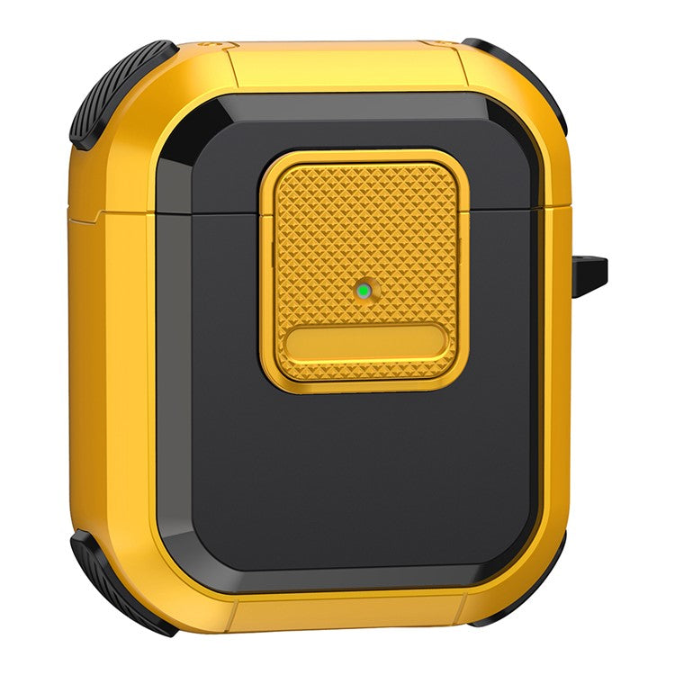 For Apple AirPods with Charging Case (2016) / (2019) / AirPods with Wireless Charging Case (2019) TPU PC Cover - Yellow