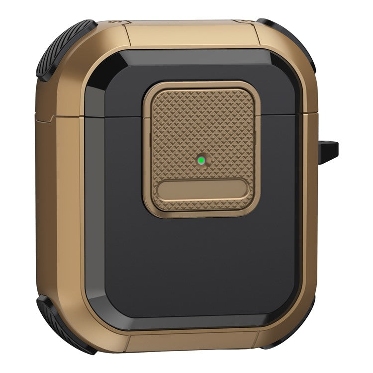 For Apple AirPods with Charging Case (2016) / (2019) / AirPods with Wireless Charging Case (2019) TPU PC Cover - Brown