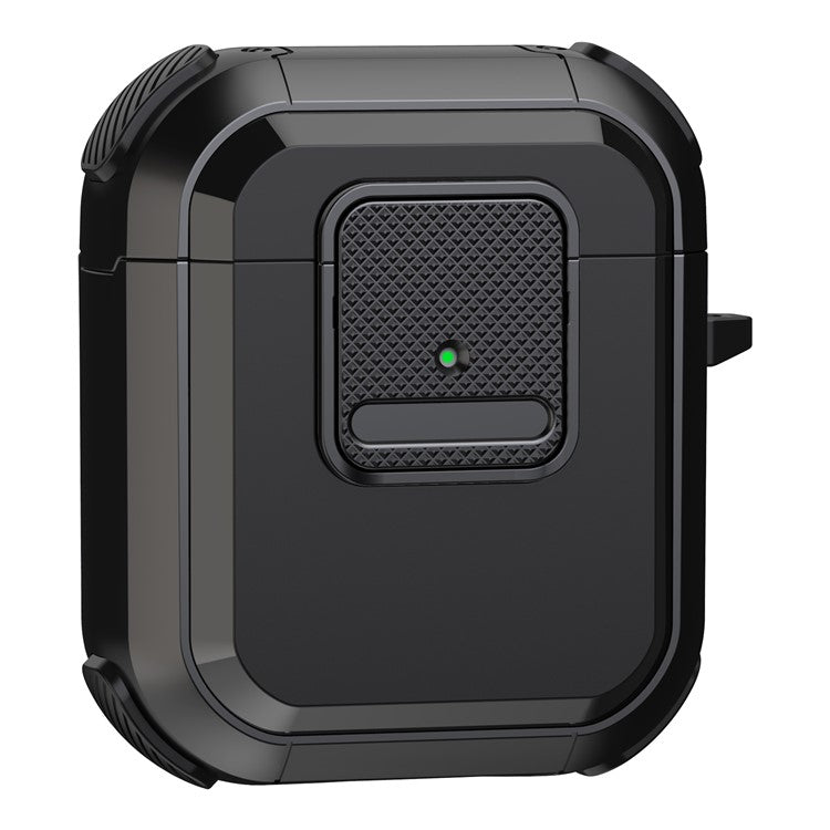 For Apple AirPods with Charging Case (2016) / (2019) / AirPods with Wireless Charging Case (2019) TPU PC Cover - Black