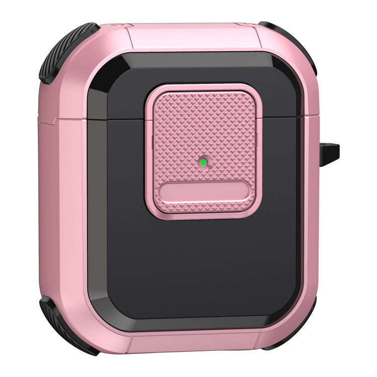 For Apple AirPods with Charging Case (2016) / (2019) / AirPods with Wireless Charging Case (2019) TPU PC Cover - Pink