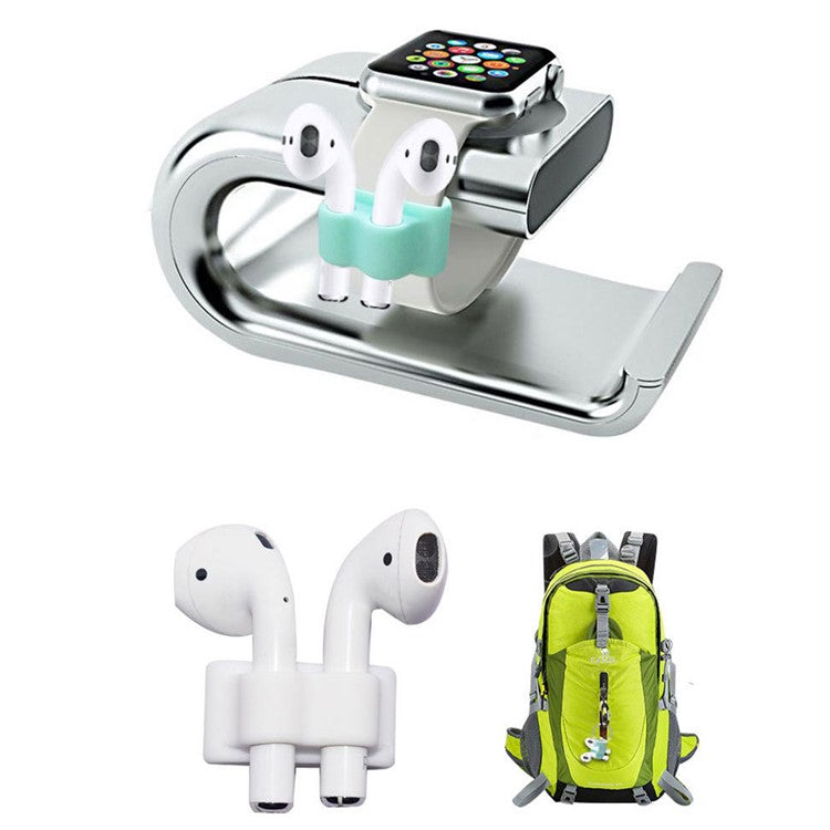 5-in-1 Silicone Case for Apple AirPods Pro Protective Case Set with Neck Strap, Earphone Holder - Mint Green