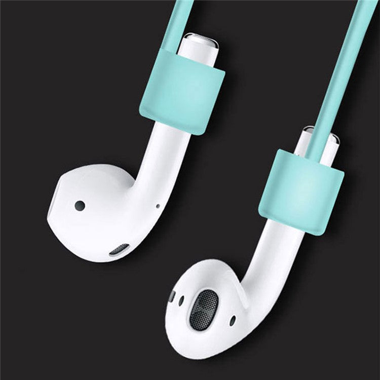 5-in-1 Silicone Case for Apple AirPods Pro Protective Case Set with Neck Strap, Earphone Holder - Mint Green