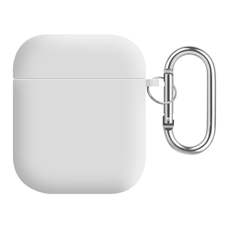 Earphones Case for Apple AirPods with Charging Case (2016) / (2019) / AirPods with Wireless Charging Case (2019) , Silicone+PC Lining Protective Cover - White