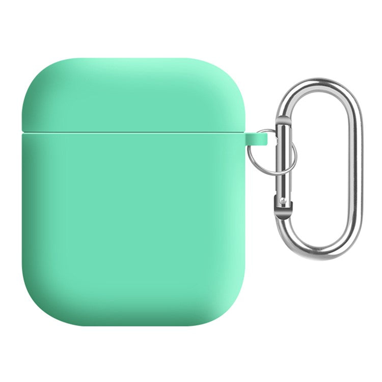 Earphones Case for Apple AirPods with Charging Case (2016) / (2019) / AirPods with Wireless Charging Case (2019) , Silicone+PC Lining Protective Cover - Spearmint Green