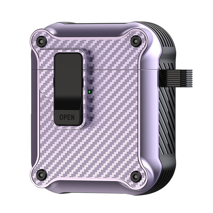 For Apple AirPods with Charging Case (2016) / (2019) / AirPods with Wireless Charging Case (2019) Earphone Case TPU Cover - Purple