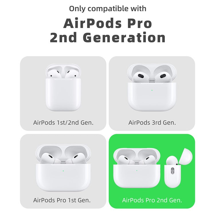 For Apple AirPods Pro / AirPods Pro 2 Silicone Case Cat Game Console Design Earphone Cover with Lanyard - Light Pink