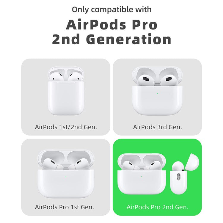 For Apple AirPods Pro / AirPods Pro 2 Silicone Case Cat Game Console Design Earphone Cover with Lanyard - Baby Blue