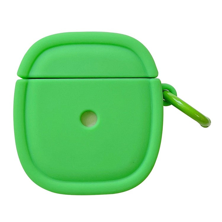 For Apple AirPods with Charging Case (2016)(2019)/AirPods with Wireless Charging Case (2019) Earphone Cover Oval Anti-drop Silicone Case - Green