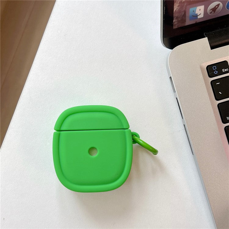 For Apple AirPods with Charging Case (2016)(2019)/AirPods with Wireless Charging Case (2019) Earphone Cover Oval Anti-drop Silicone Case - Green