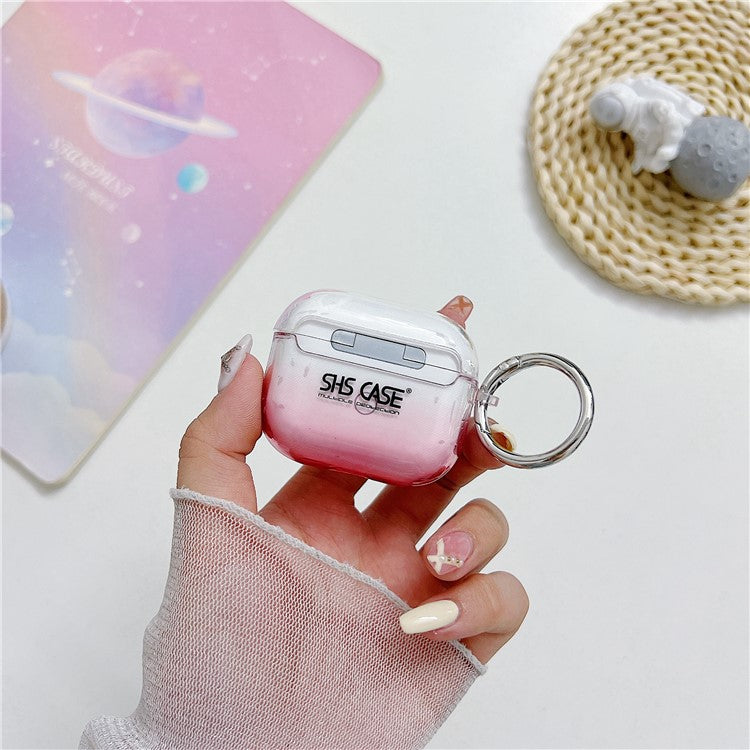 For Apple AirPods 3 Bluetooth Earphone PC Protective Cover Cute Glitter Anti-drop Case - Rose