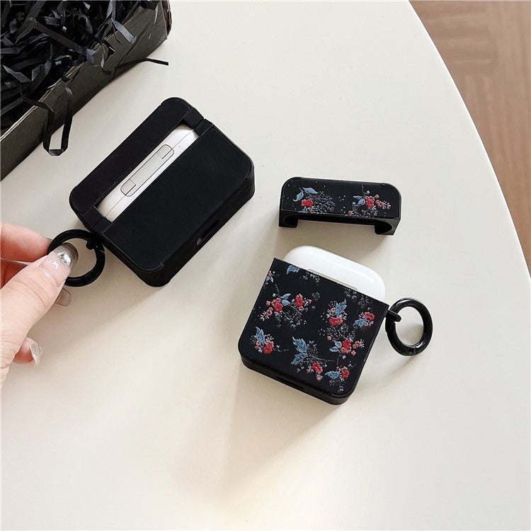 Earbud Case for Apple AirPods with Charging Case (2016) / (2019) / AirPods with Wireless Charging Case (2019) Leather+TPU Earphone Cover