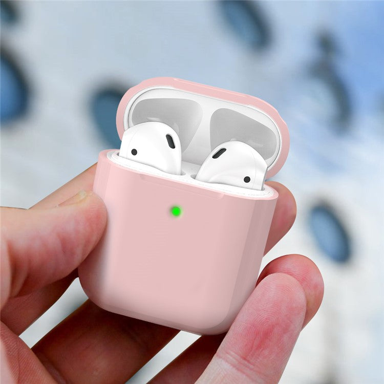 AHASTYLE PT88 Silicone Case for AirPods with Charging Case (2016) / (2019) / AirPods with Wireless Charging Case (2019) Earphone Cover - Pink