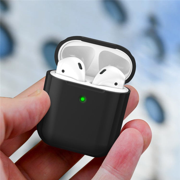 AHASTYLE PT88 Silicone Case for AirPods with Charging Case (2016) / (2019) / AirPods with Wireless Charging Case (2019) Earphone Cover - Black