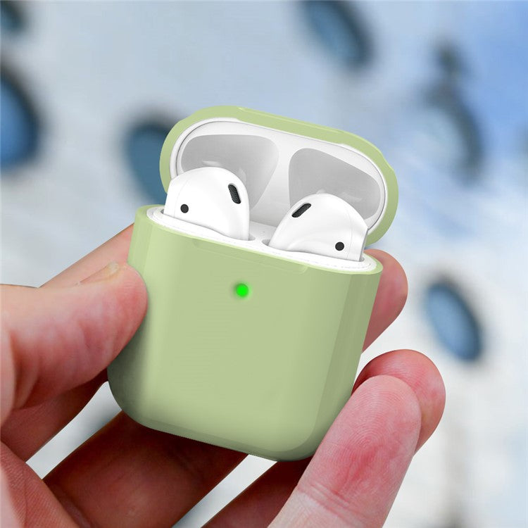 AHASTYLE PT88 Silicone Case for AirPods with Charging Case (2016) / (2019) / AirPods with Wireless Charging Case (2019) Earphone Cover - Green