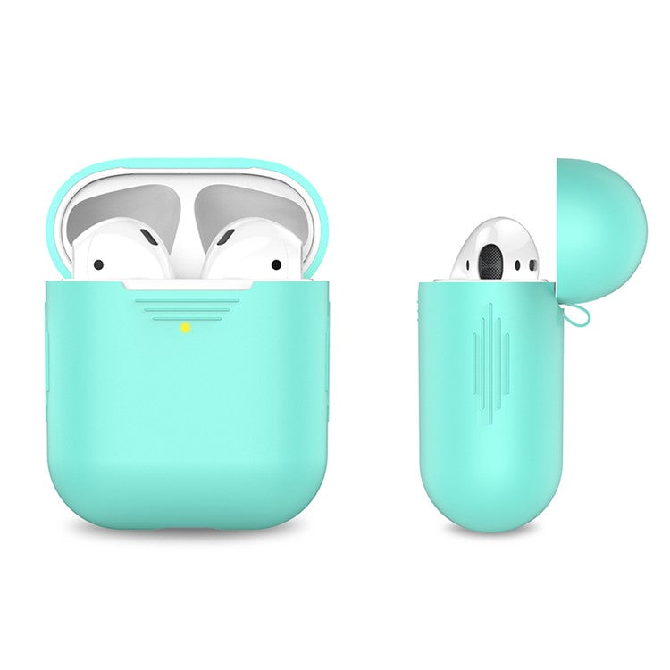 AHASTYLE PT02-3 Silicone Case for AirPods with Charging Case (2016) / (2019) / AirPods with Wireless Charging Case (2019) Bluetooth Earbud Cover - Mint Green