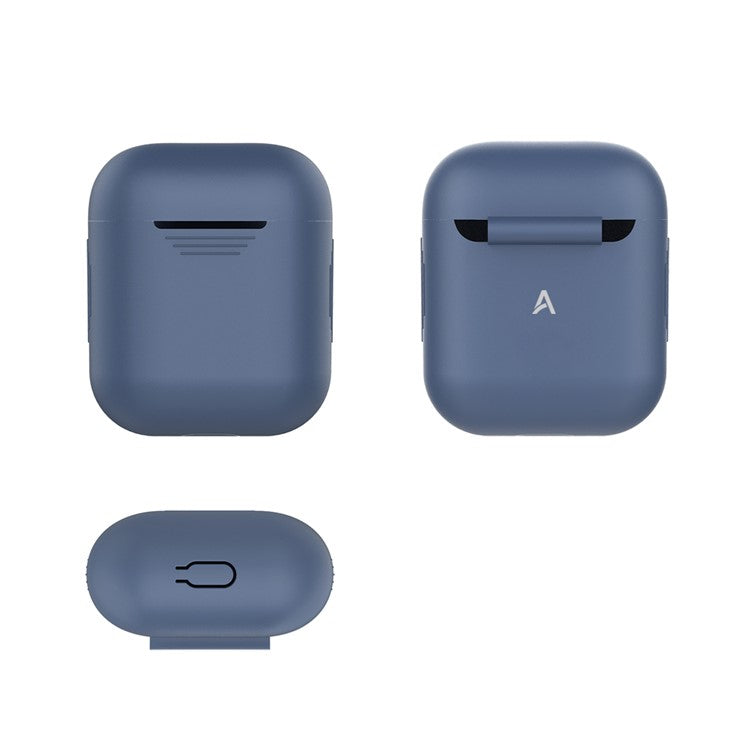 AHASTYLE PT02-3 Silicone Case for AirPods with Charging Case (2016) / (2019) / AirPods with Wireless Charging Case (2019) Bluetooth Earbud Cover - Sapphire