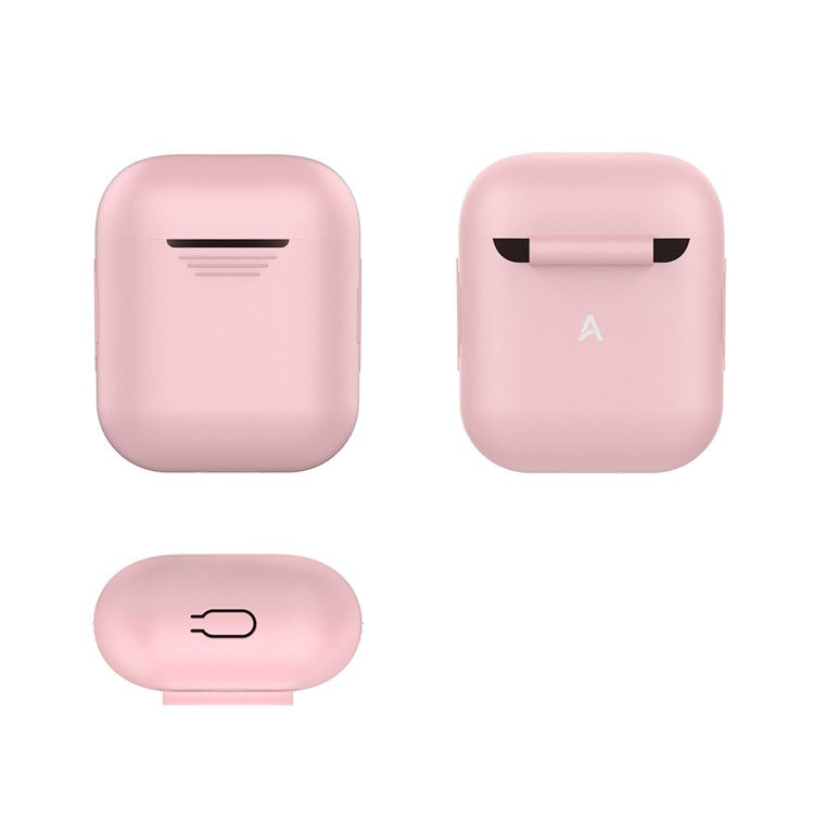 AHASTYLE PT02-3 Silicone Case for AirPods with Charging Case (2016) / (2019) / AirPods with Wireless Charging Case (2019) Bluetooth Earbud Cover - Pink