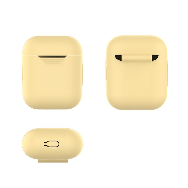 AHASTYLE PT02-3 Silicone Case for AirPods with Charging Case (2016) / (2019) / AirPods with Wireless Charging Case (2019) Bluetooth Earbud Cover - Yellow