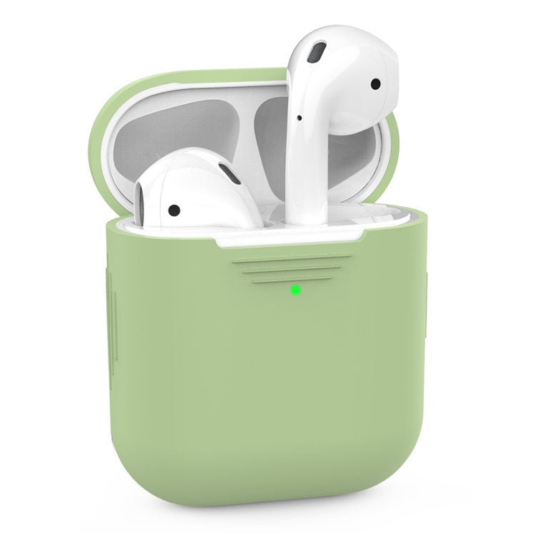 AHASTYLE PT02-3 Silicone Case for AirPods with Charging Case (2016) / (2019) / AirPods with Wireless Charging Case (2019) Bluetooth Earbud Cover - Green