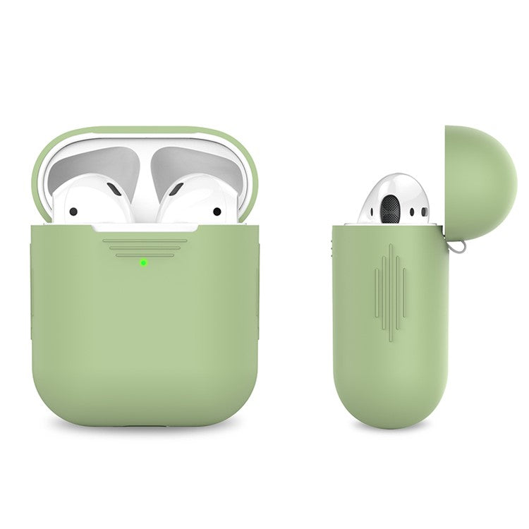 AHASTYLE PT02-3 Silicone Case for AirPods with Charging Case (2016) / (2019) / AirPods with Wireless Charging Case (2019) Bluetooth Earbud Cover - Green