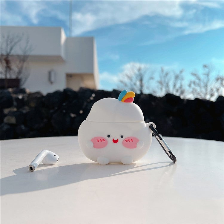 Silicone Case for AirPods with Charging Case (2016) / (2019) / AirPods with Wireless Charging Case (2019) Cloud Design Earphone Cover