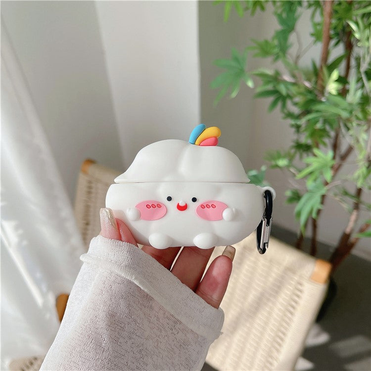 For Apple AirPods Pro / Pro 2 Earphone Case Cute Cloud Design Bluetooth Earbud Silicone Cover