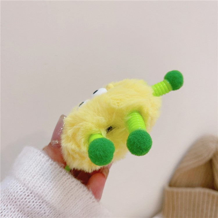 For AirPods Pro 2 / Pro Plush Fluffy Warm Case 3D Cartoon Spring Man Earphone Cover