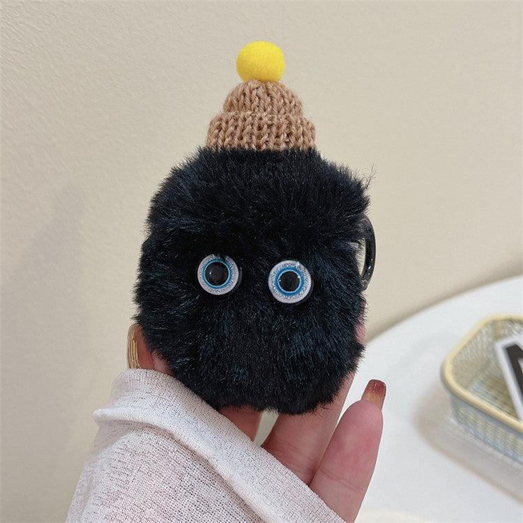 For Apple AirPods with Charging Case (2016) / (2019) / AirPods with Wireless Charging Case (2019) Case Fluffy Little Demon Cover - with Hat