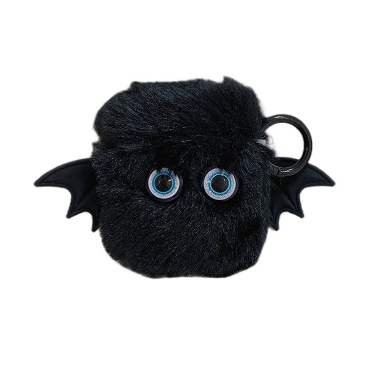 For Apple AirPods with Charging Case (2016) / (2019) / AirPods with Wireless Charging Case (2019) Case Fluffy Little Demon Cover - with Bat Wings