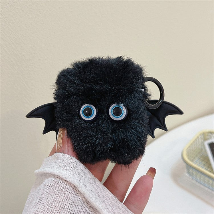 For Apple AirPods with Charging Case (2016) / (2019) / AirPods with Wireless Charging Case (2019) Case Fluffy Little Demon Cover - with Bat Wings