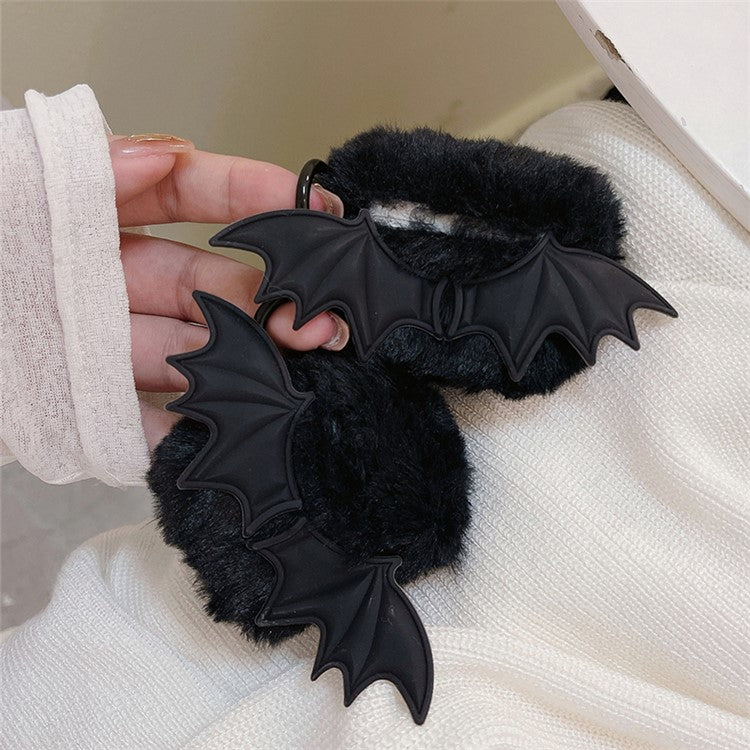 For Apple AirPods with Charging Case (2016) / (2019) / AirPods with Wireless Charging Case (2019) Case Fluffy Little Demon Cover - with Bat Wings