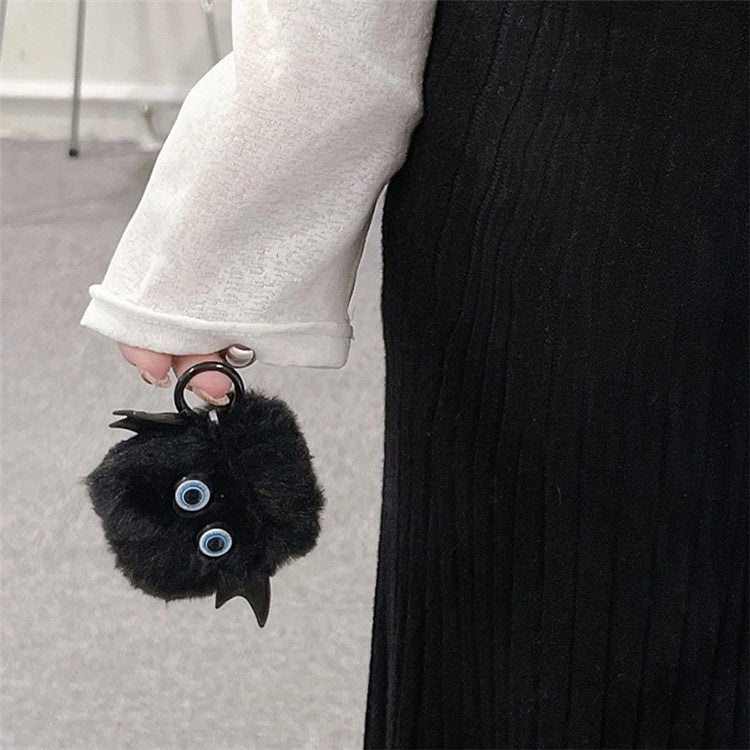 For Apple AirPods with Charging Case (2016) / (2019) / AirPods with Wireless Charging Case (2019) Case Fluffy Little Demon Cover - with Bat Wings